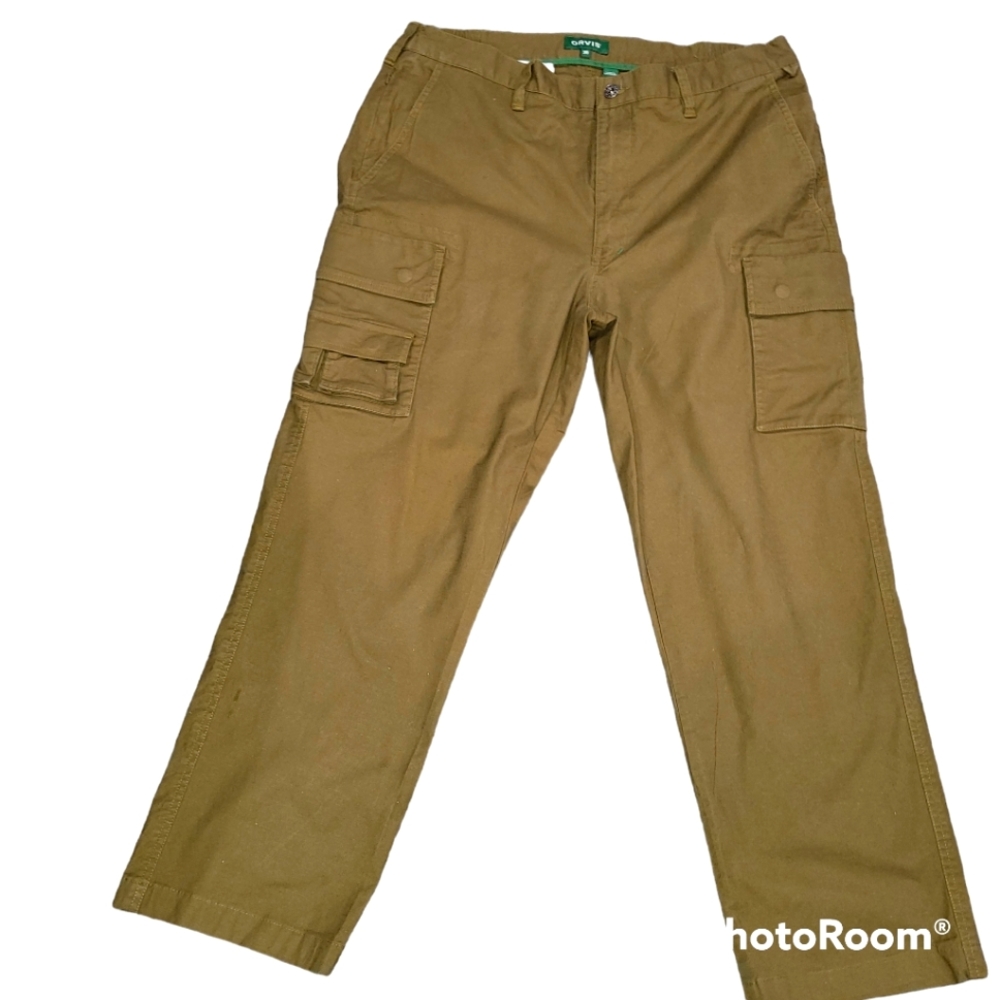 Orvis Pants | Orvis Utility Cargo Pants Outdoor Hiking Olive Green Mens Size 38